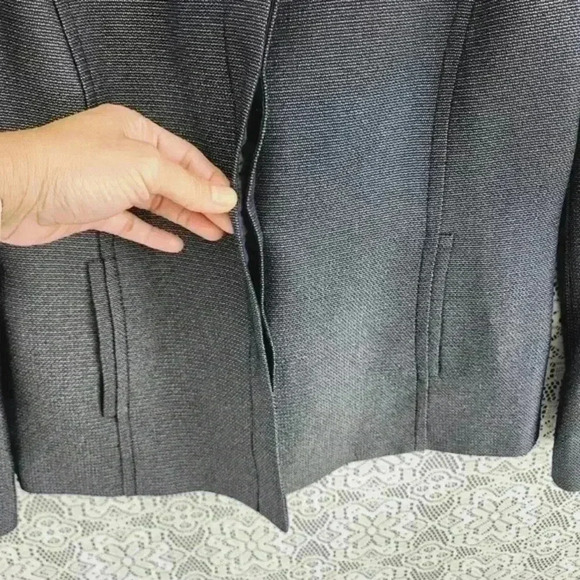 John Meyer Collection Navy Pattern Women's Blazer 12 - Picture 4 of 9